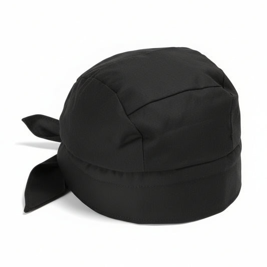 Bandana noir pour cuisinier