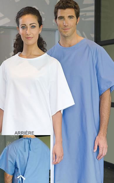 Jaquette de patient unisexe taille unique