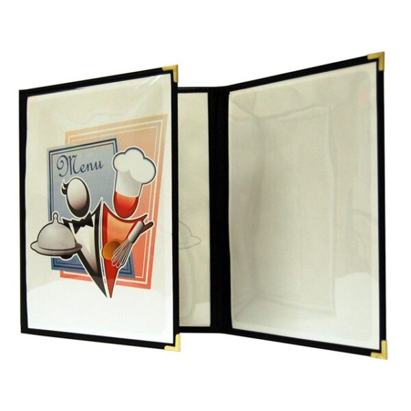 Couverture de menu 3 volets continues (pour 6 feuilles)
