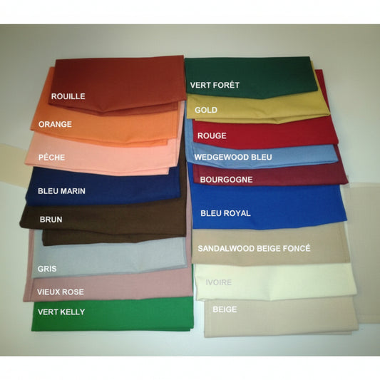 Serviette de table-litho de couleur 21'' x 21''