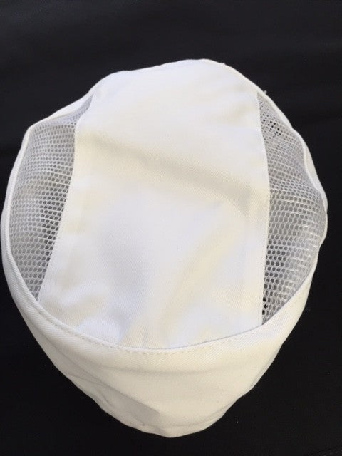 Calot demi filet avec élastique blanc