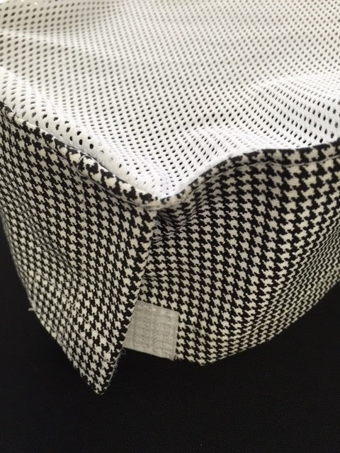 Calot cuisinier motif pied de poule