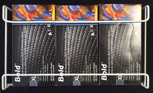 Distributeur universel triple pour boites de gants