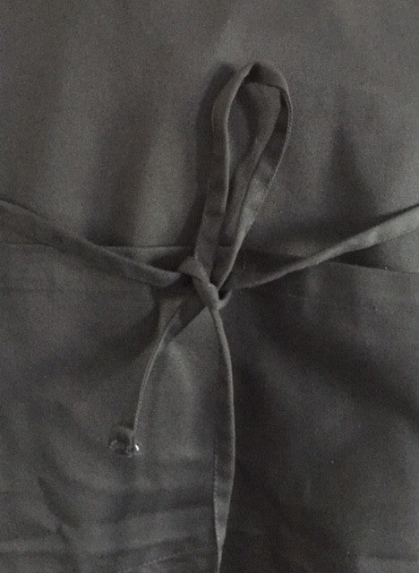 Tablier Tuxedo noir avec poches