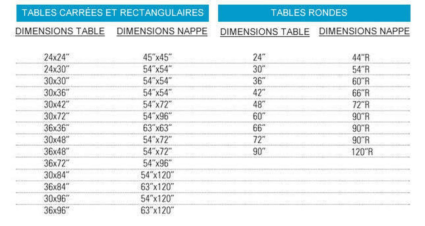 Nappe noire 36 x 36