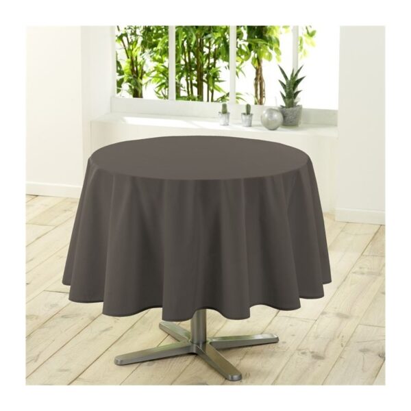 Nappe noire 44'' ronde 100% polyester