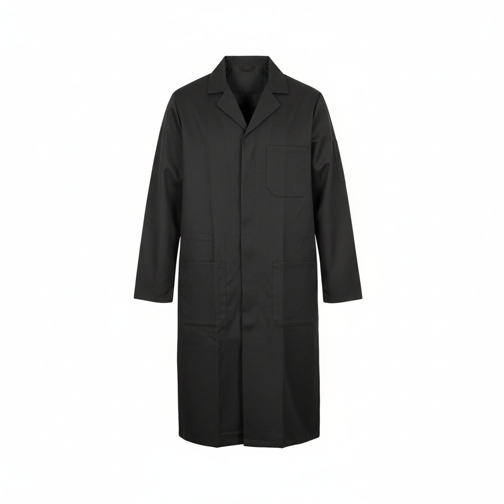 charcoal industrial mechanic's smock