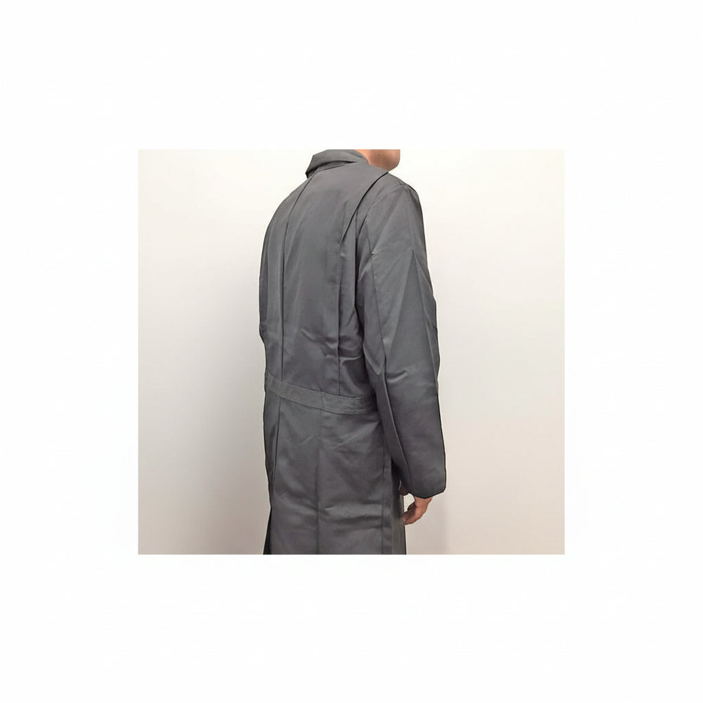 charcoal industrial mechanic's smock