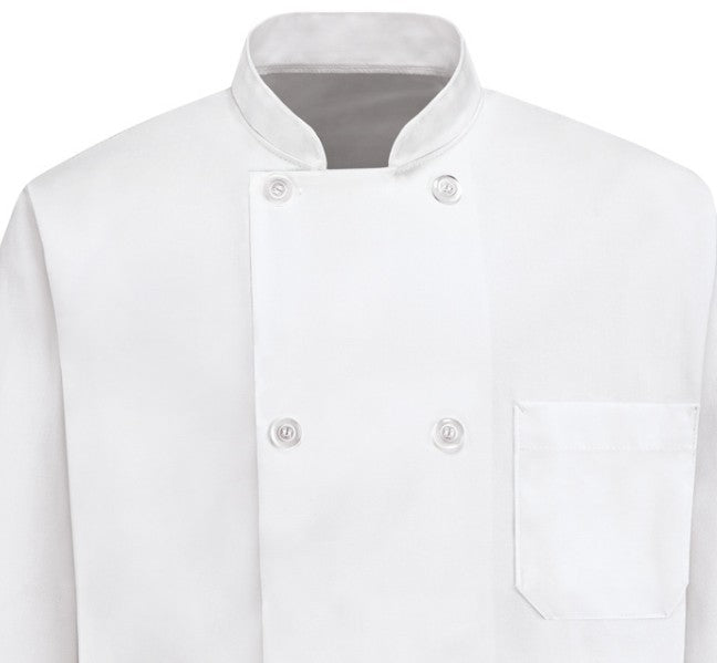 VESTON CHEF MANCHE 1/2   POLY/35%COTTON