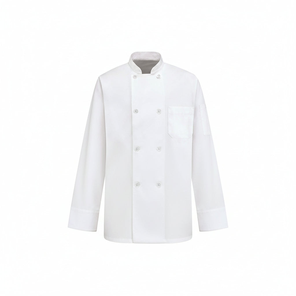VESTON CHEF MANCHE 1/2   POLY/35%COTTON