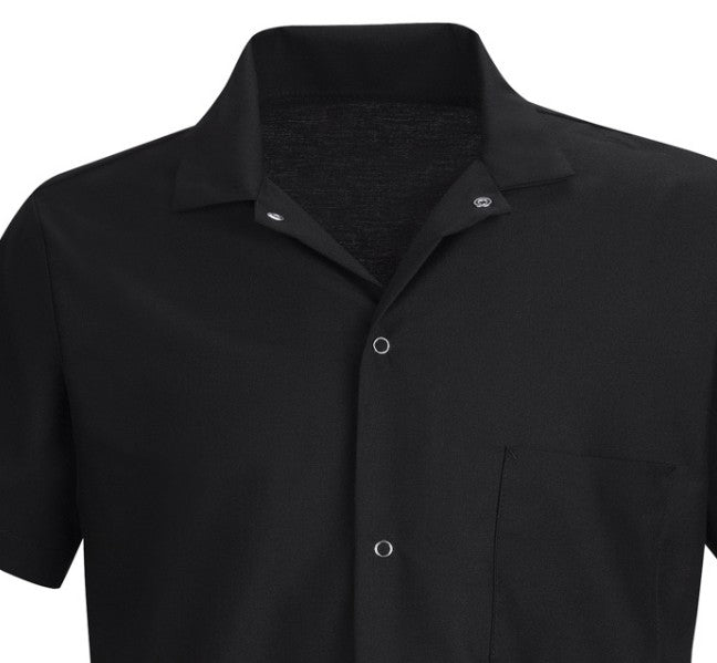 Chemise  noir manche coute