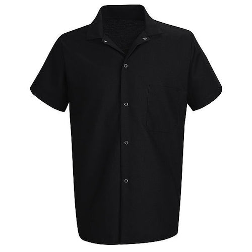Chemise noire à manche courte