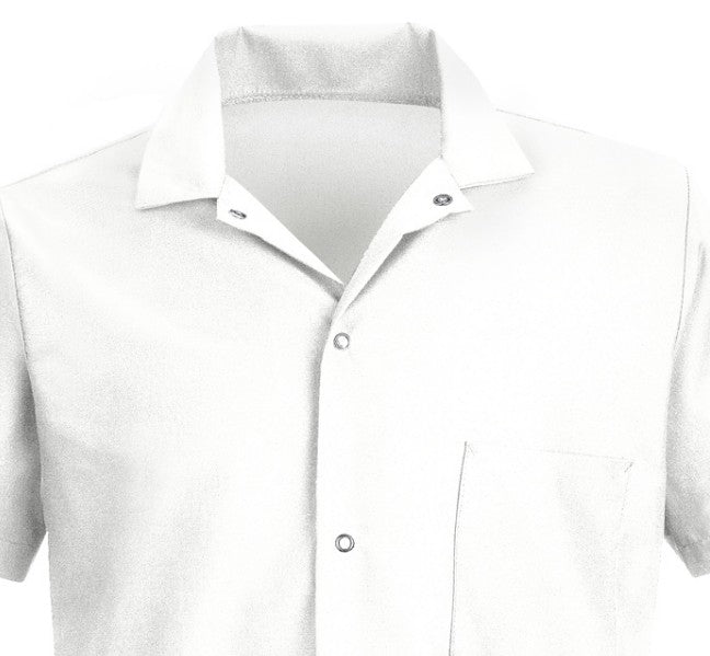 Chemise de cuisinier blanche manche courte