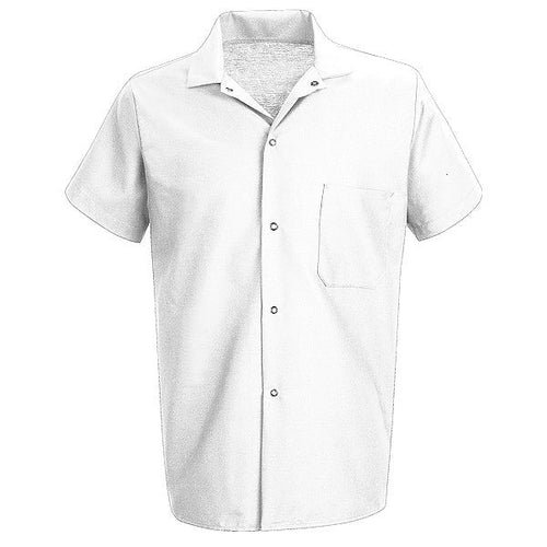 Chemise de cuisinier blanche à manche courte