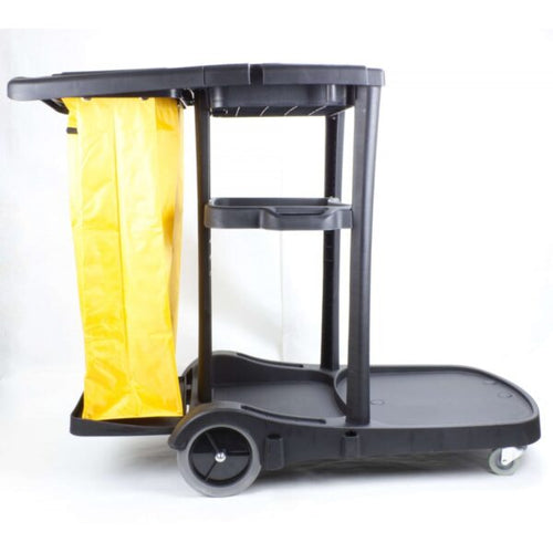 Chariot de ménage 1 section avec couvercle