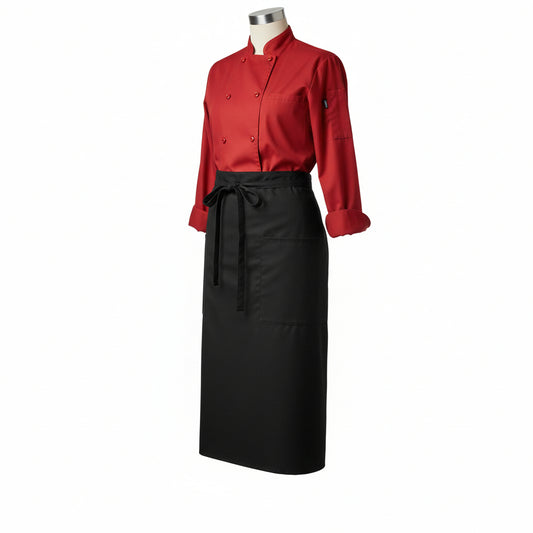 Tablier bistro noir 1 poche