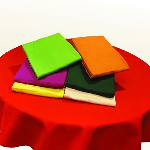 Nappe couleur 90'' ronde 100% polyester