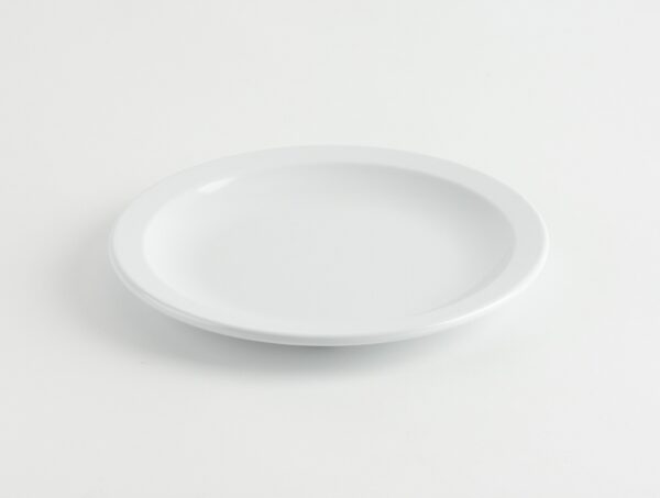 Assiette a diner en mélamine blanche 6 ¼''