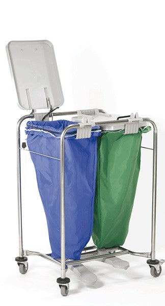 Chariot de buanderie en métal  1 section