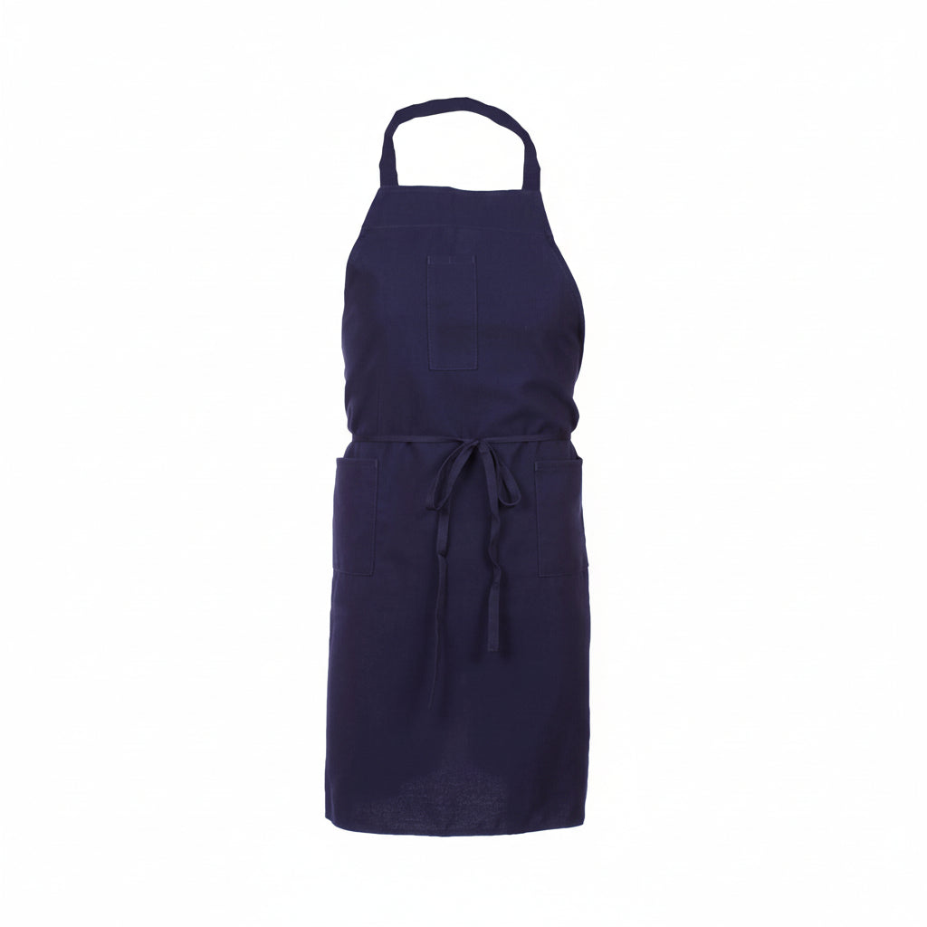 Red bib apron 32" x 34" 3 pockets 100% polyester