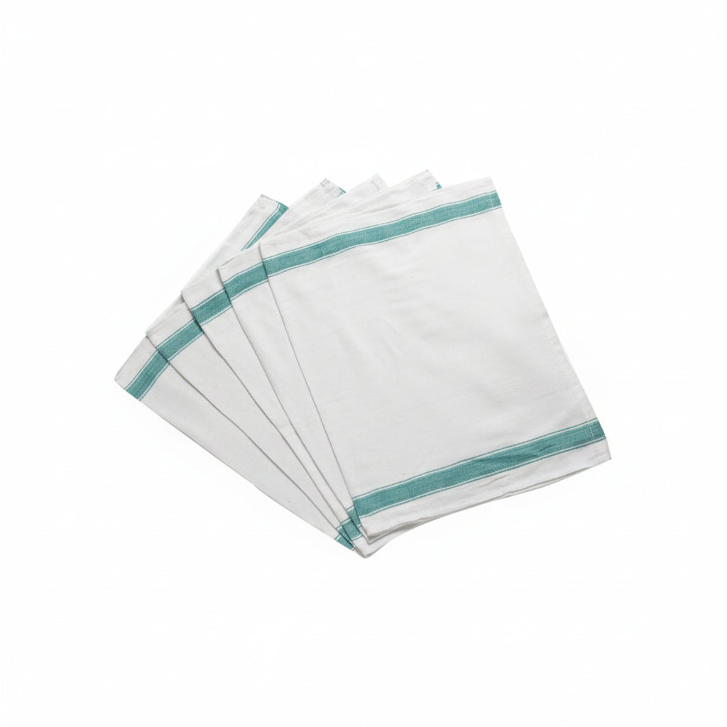 Linge à vaisselle blanchi de qualité supérieur