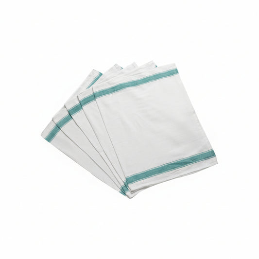 Linge à vaisselle blanchi de qualité supérieur