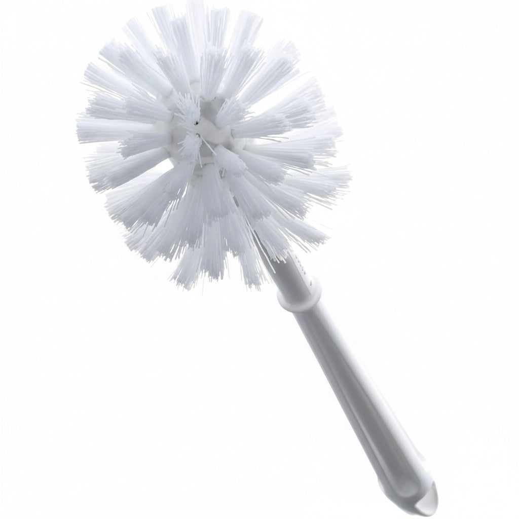 Brosse à cuvette ronde à double action avec porte brosse