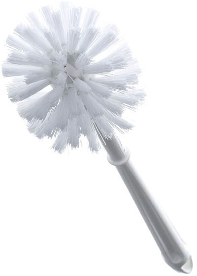 Brosse à cuvette ronde à double action avec porte brosse