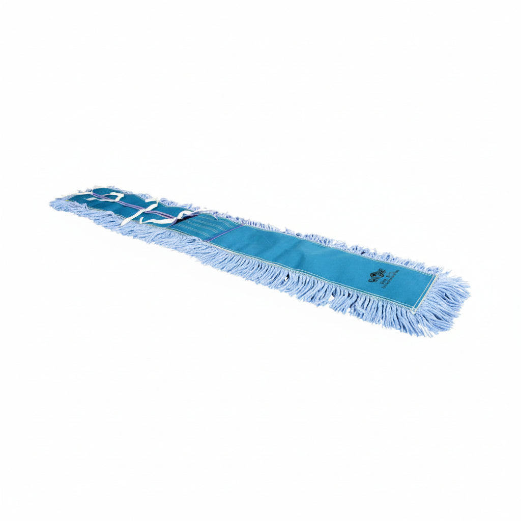 Tête de vadrouille bleue avec attaches