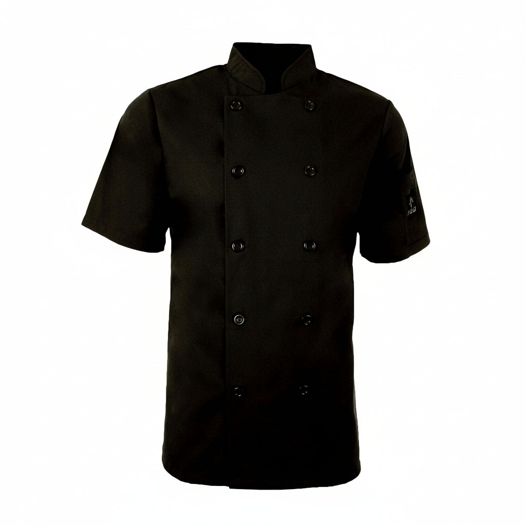 Short-sleeved chef's jacket