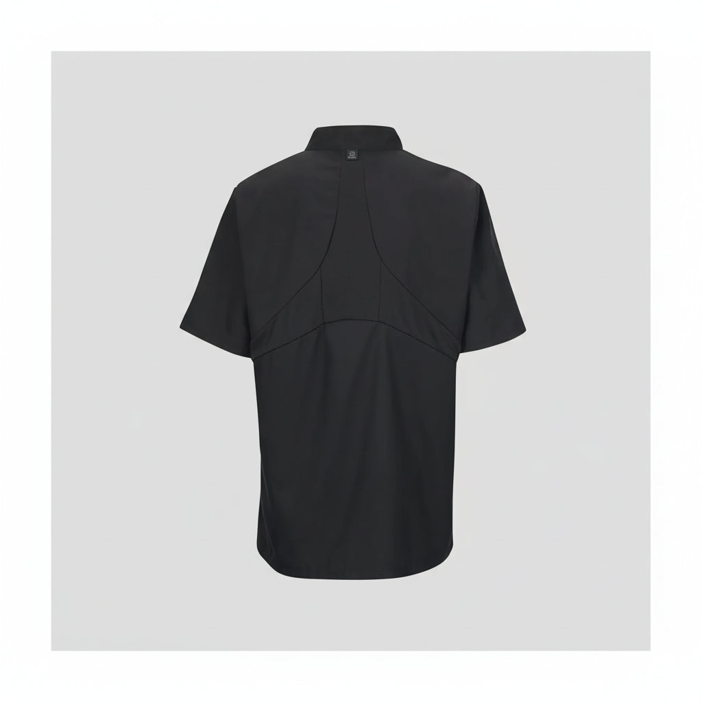 veston chef dos noir