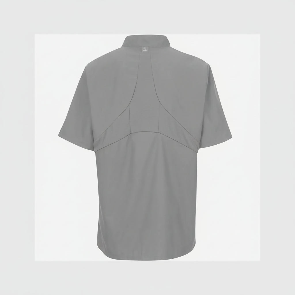 veston filet dos gris