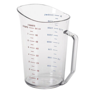 Tasse à mesurer polycarbonate clair 2 litres Cambro
