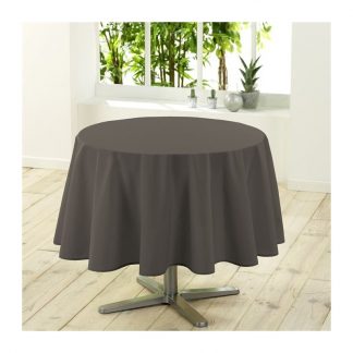 Nappe noire 132'' ronde 100% polyester
