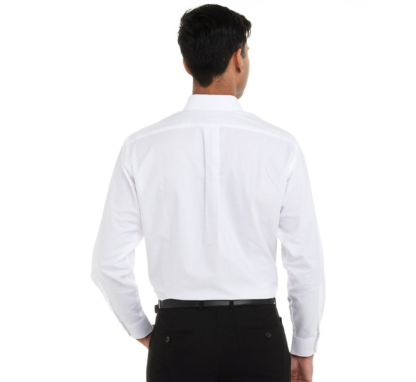 Chemise blanche pour homme à manches longues