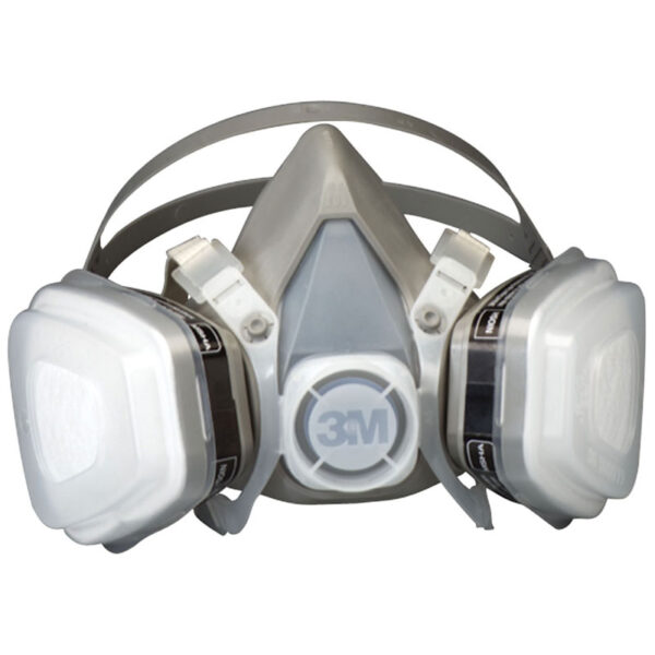Le masque complet et le film protecteur en plastique transparent 2 masques  inversés doivent être décollés (