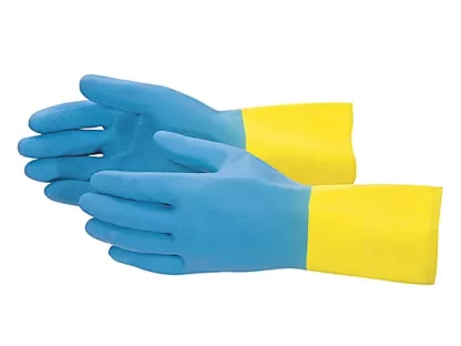 gants neoprene jaune bleu xl