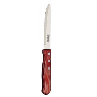 Couteau à steak 5" manche polywood rouge Danesco